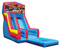 18' Cars Modular Water Slide with pool
