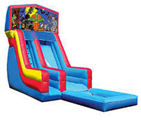 18' Halloween Modular Water Slide with pool