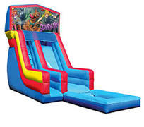 18' Scooby Doo Modular Water Slide with pool