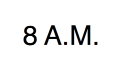 8AM Early Drop Off