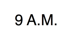 9AM Early Drop Off