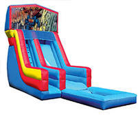 18' Superman Modular Water Slide with pool