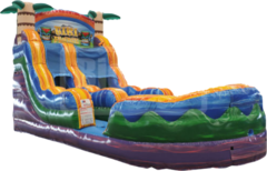 18' Tiki Plunge Water Slide