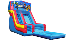 18' Super Mario Bros Modular Water Slide with Pool